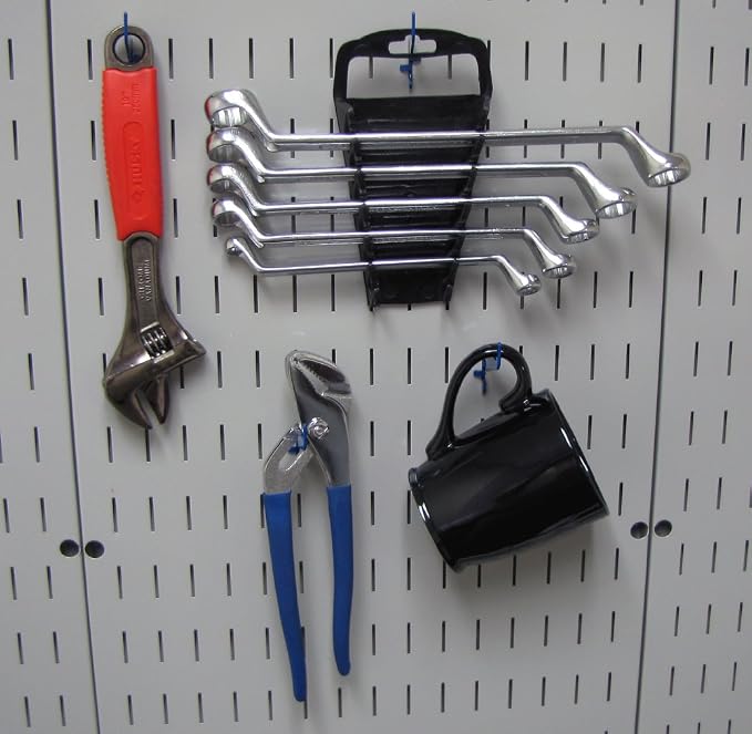Wall Control KT-200-DLX Blue Slotted Metal Pegboard Hook Kit for Storage & Organization – Deluxe Assortment, 50 lbs Capacity, Made in USA - Image 2