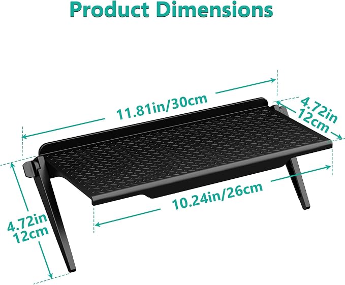 WALI Soundbar Mount, 2 Pieces No Drilling TV Top Shelf for Sound Bar, Universal Floating TV Monitor Shelf for Router, Sound Bar Mount Fits Samsung, Sony, LG, Bose, Up to 13.2Lbs, 11.8"x4.7"(TSP002-2B) - Image 5