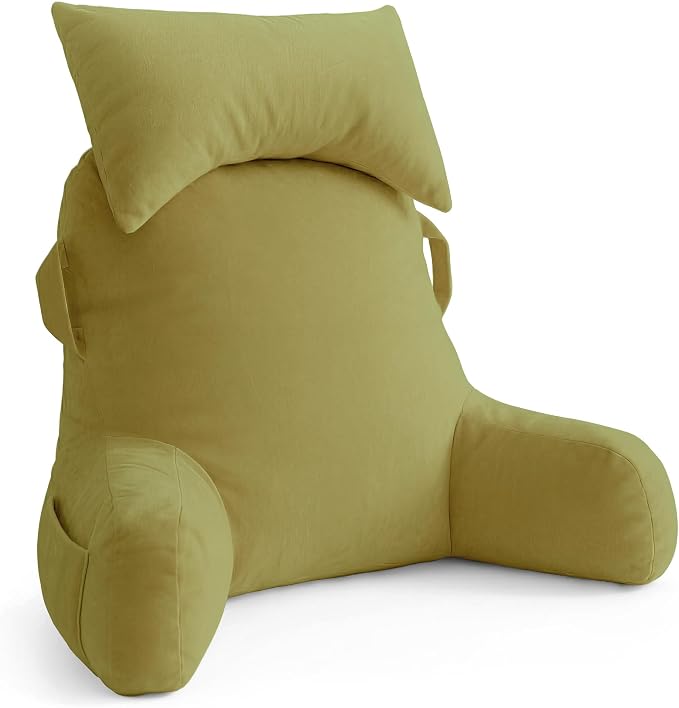 Reading Pillow for Bed,Back Pillow for Bed Sitting Up,Lumbar Support Pillow by Unknown