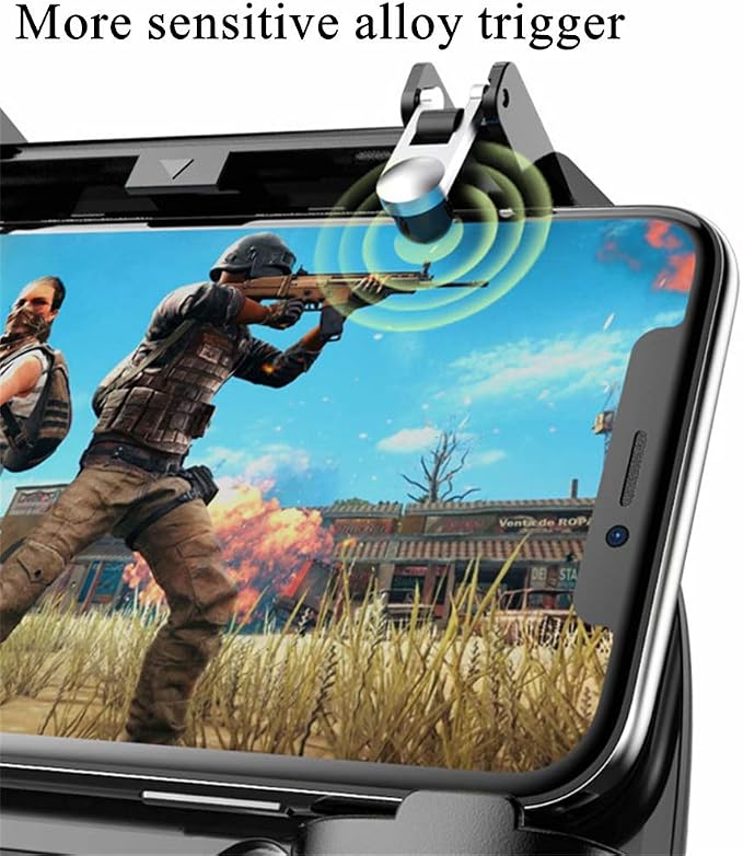 COOBILE Mobile Game Controller for PUBG Mobile Controller L1R1 Mobile Game Trigger Joystick Gamepad for iOS & Android Phone(W10 update) - Image 8