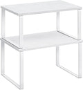 SONGMICS Cabinet Organizer Shelf, Set of 2 Spice Rack, Kitchen Storage by Unknown