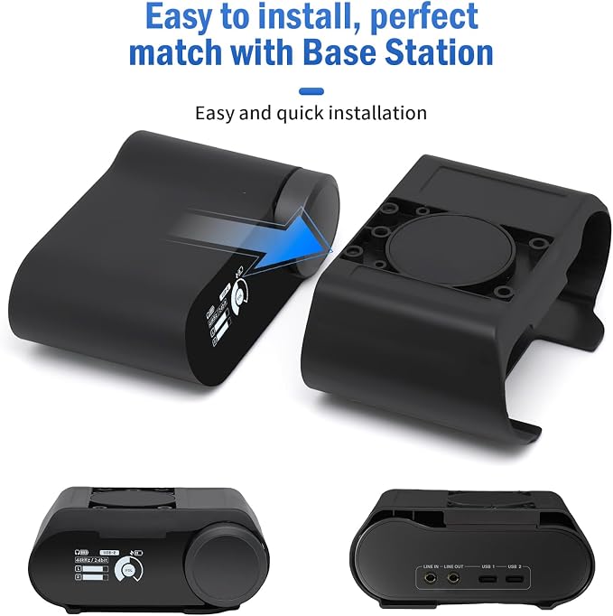 Under Desk Mount for SteelSeries Arctis Nova Pro, Elite and Omni Wireless Gaming Headset, Magnetic Holder for Arctis Nova Pro Wireless Base Station - Image 4