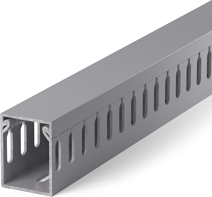 1.6"H x 1.2"W Cable Raceway, 99in Under Desk Wire Management Channel, Grey by ZhiYo