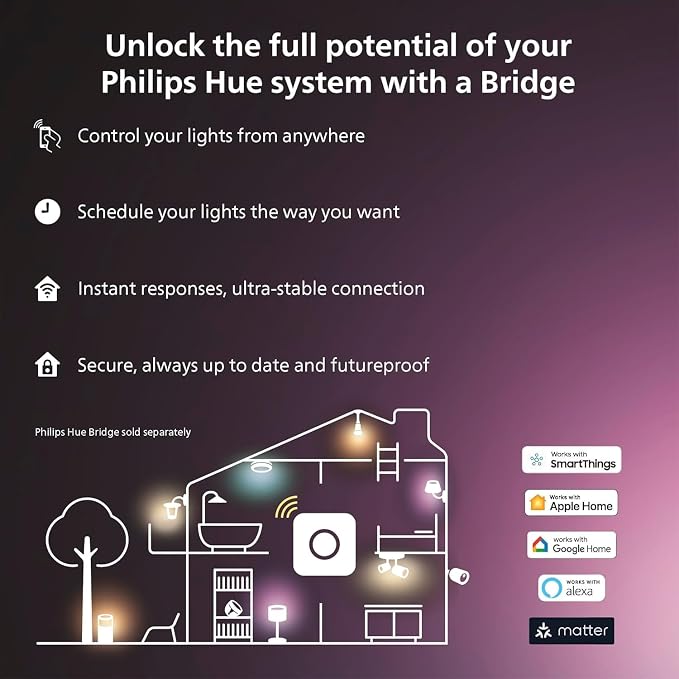 Philips Hue Indoor 16 Ft Smart LED Solo lightstrip Base Kit - 1 Pack - Control with Hue App - Compatible with Alexa, Google Assistant and Apple HomeKit - Image 10