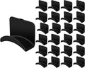 Wonderjune 60 Pcs Headphone Wall Hangers Adhesive Gaming Headset Holder Hooks for Wall Mount Strong Universal Stand Hooks for Most Headphone Controller, Hat, Baseball Caps, Door, Closet (Black) by Wonderjune