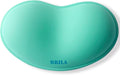 BRILA Ergonomic Silicone Mouse Wrist Rest, Cooling Silica Gel PU Leather Mouse Wrist Support Pad for Office Work and Laptop Computer Gaming (Aquamarine Leather) by BRILA