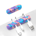 INCHOR Cable Organizer, Cord Organizer Cable Management, Cable Clips USB Cable Holder Wire Organizer Cord Clips,(5, 3 Slots Colourful) by INCHOR