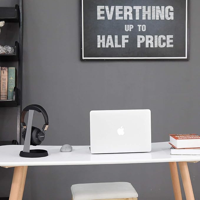 Avantree HS102 - Metal Headphone Stand with Cable Holder | Sturdy metal and silicone desktop stand keeps headphones secure while the. - Image 6