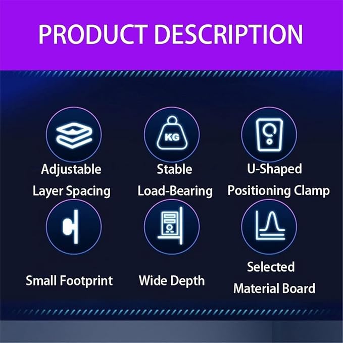 Clamp-On Desk Pegboard Organizer, Gaming Desk Extender with Privacy Panel - Image 7