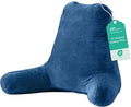 Sasttie Reading Pillow for Bed, Back Pillow for Sitting Up, Navy by SASTTIE