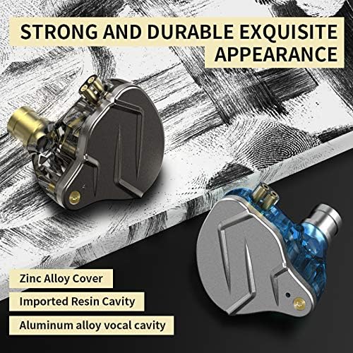 KZ ZSN Pro Dual Drivers 1BA 1DD in Ear Earphones HiFi Power Bass Earbuds Headphones High Clarity Sound Wired Earphones with Detachable Cable for Audiophile Musician - Image 4