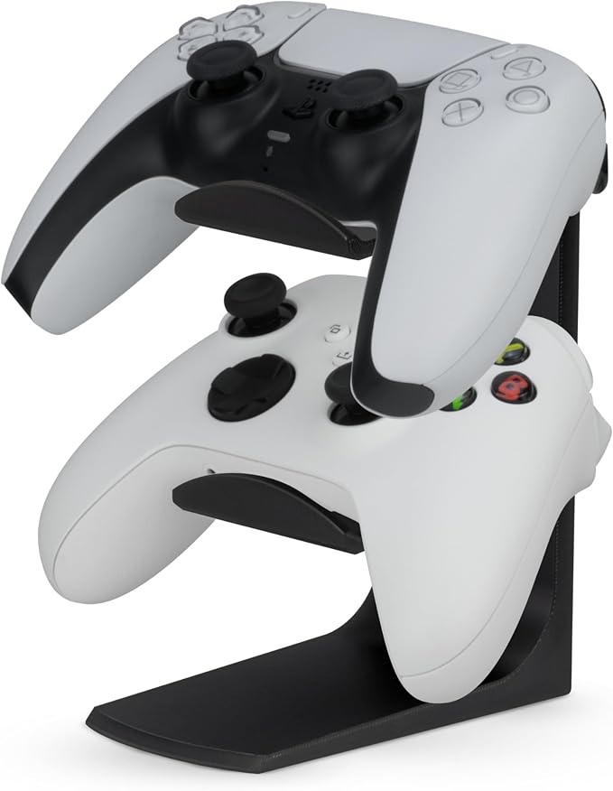 BRAINWAVZ The Sentinel - Dual Game Controller Stand for Desks, Universal Design for All Gamepads - Black by Brainwavz