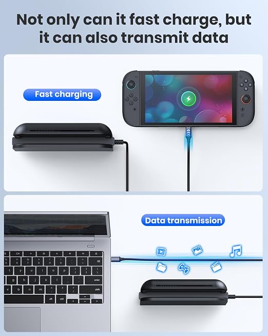 FYOUNG Extender Cable Replacement for Switch 2 Dock with Extra USB Port, Support TV Dock Mode& 4K Data Transfer, USB-C Fast Charging, Heat Dissipation Compatible with Nintendo Switch 2 - Image 6