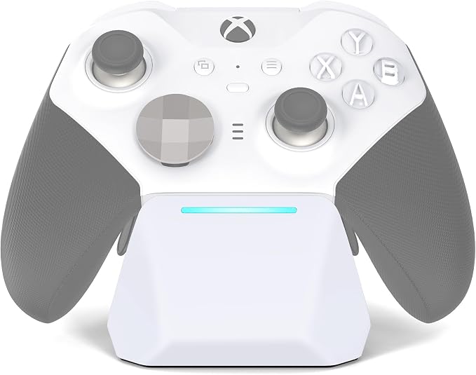 Charging Station Dock for Xbox Elite Series 2 Controller, Magnetic Charger Stand for Xbox Elite Series 2 Core Controller with Type C Charging Cable, LED Indicator - White by OSTROGEAR