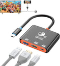 Portable Handheld Gaming Dock USB C Dock with 4K@60Hz HDMI Adapter by AGFINEST