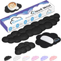 4 in 1 Ergonomic Leather Cloud Wrist Rest Keyboard and Mouse Pad & Coaster | Full 4-Piece Set, Non-Slip PU Base, Soft Memory Foam Comfort For Long Work/Gaming Hours, Cute Desk Decor, Easy To Clean by YAMJUG