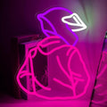 Motorcyclist Helmet Neon Sign, Cool Racer Light Sign for Gamer Room Decor by Lurevia