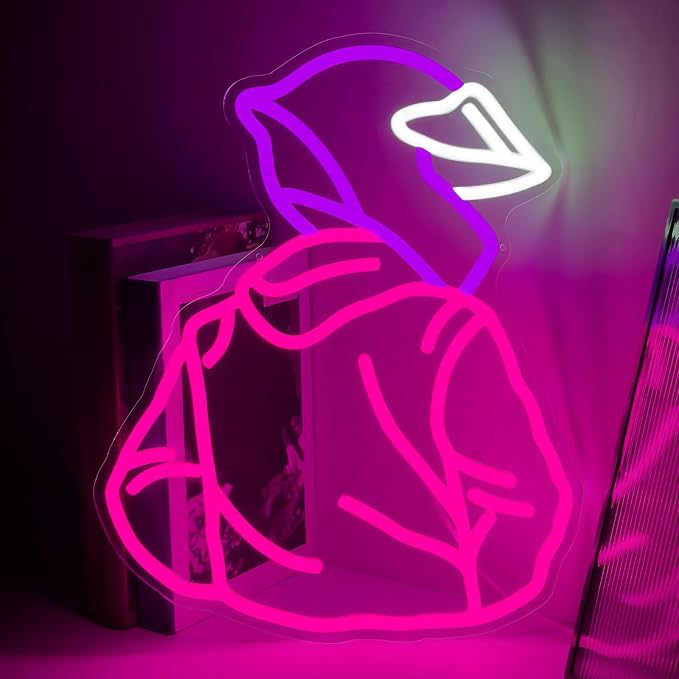 Motorcyclist Helmet Neon Sign, Cool Racer Light Sign for Gamer Room Decor by Lurevia