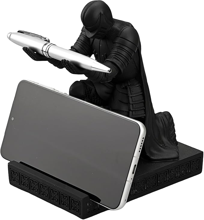 Windbreaker Soldier Knight Pen Holder Personalized Desk Accessory Black - Image 2