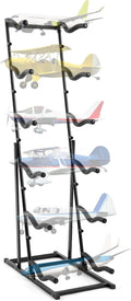 RC Airplanes Storage Rack 6-tier Metal Model Airplane Display Stand 18" x 71" with Adjustable Shelves Holds Multiple Remote Control Plane by Kritkin