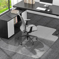 Office Chair Mat for Low Pile Carpet, 36"x48" Clear Smooth Glide with Lip | Non-Slip Studded Backing, Smooth Glide,Heavy-Duty Clear Plastic, Extended Lip –Carpet Protector for Office, Desk, Gaming by Unknown