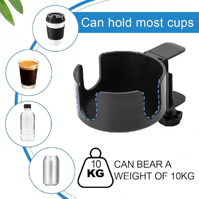 Under Desk Controller Holder Clamp Headphone Cup Organizer - Image 5