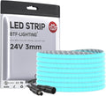 BTF-LIGHTING UL Listed Ice Blue Color 3mm Width FCOB COB LED Strip Light by BTF-LIGHTING