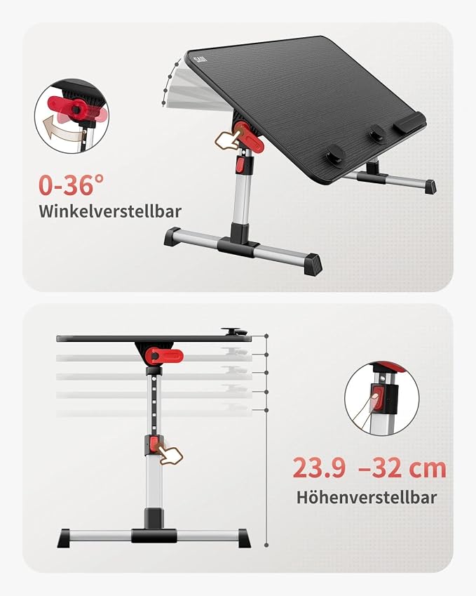 SAIJI Laptop Bed Tray Table,Lightweight Foldable Lap Desk - Image 5