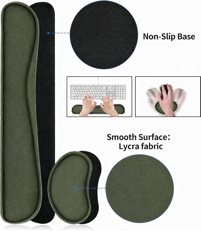 Bloss Leather Desk Pad Protector, Large Mouse Pad, Office Desk Mat, Non-Slip PU Leather Desk Blotter, Laptop Desk Pad, Waterproof Desk Writing Pad for Office and Home (Jungle Green, 31.5" x 15.7") - Image 4