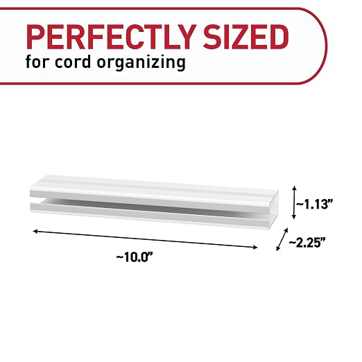 Command Cord Organizer Channel, 1 Channel, 8 Large Strips - Image 2