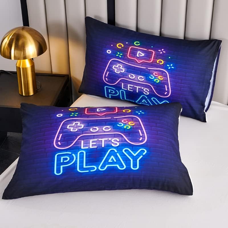 Kids Gaming Comforter Set for Boys, Full Size Bedding Set Including 1 Comforter & 2 Pillowcases - Image 6