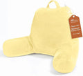Sasttie Reading Pillow for Bed, Back Pillow for Sitting Up, Light Yellow by SASTTIE