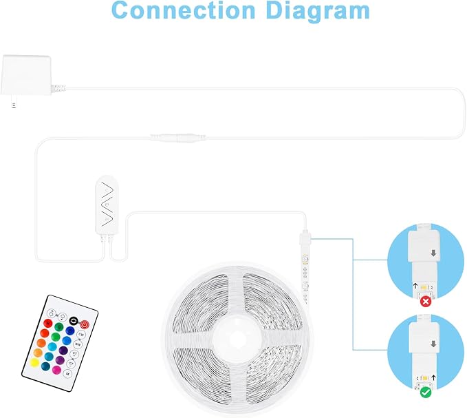 Tatazone RGBWW Smart Led Strip Lights, 16.4ft Tunable White 3000K to 6500K+RGB WiFi Led Light Strip Work with Alexa and Google, Color Changing Music Sync Indoor Rope Lights for Bedroom, TV, Cabinet - Image 8