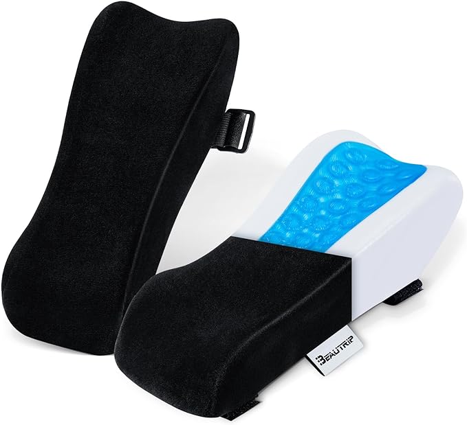BEAUTRIP Ergonomic Armrest Pads- Office Chair Arm Rest Cover Pillow - Elbow Support Cushion for Computer, Gaming and Desk Chairs (Set of 2) by BEAUTRIP