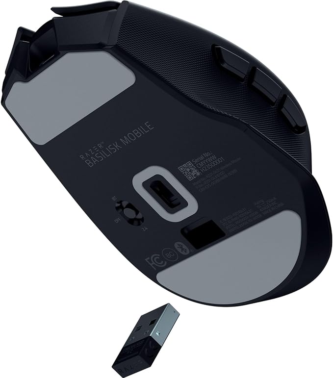Razer Basilisk Mobile Portable Ergonomic Wireless Gaming Mouse, Black - Image 12