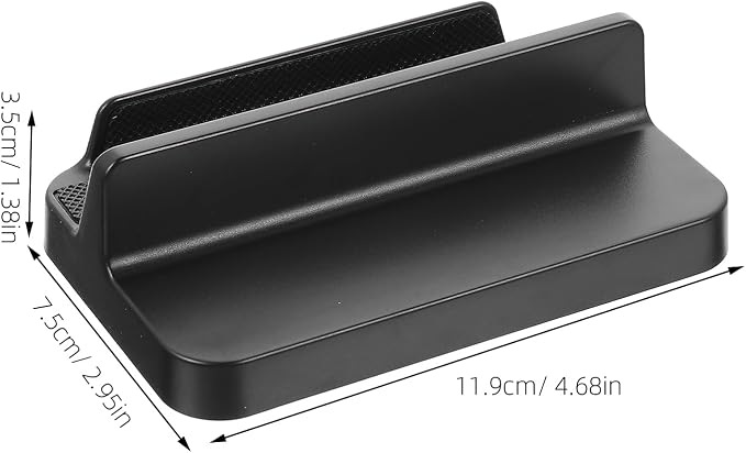 Portable Phone Stand and Game Console Holder, Black Multi-Function Desktop Rack for Home Use, Compact Phone Support for Cellphones and Handheld Gaming Devices - Image 2