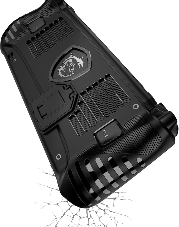 Hzycwgone TPU Protective Grip Case Shell for MSI Claw 8 AI+ A2VM, Black - Image 3
