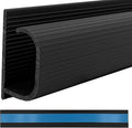 Electriduct Small J Channel Cable Raceway Self Adhesive Desk Cord Organizer and Wire Manager for Computer, Gaming and Entertainment Centers - Black - 46" - 6 Pack by Electriduct