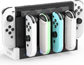 Switch 1 &OLED Controller Charger Dock, FYOUNG Charging Dock for Switch OLED, 4 in 1 Portable Fast Charger Staion for JoyCon Accessories with USB Type-C Cord by FYOUNG