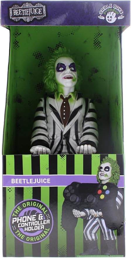 Exquisite Gaming: Warner Bros: Beetlejuice - Original Mobile Phone & Gaming Controller Holder, Device Stand, Cable Guys, Licensed Figure - Image 3