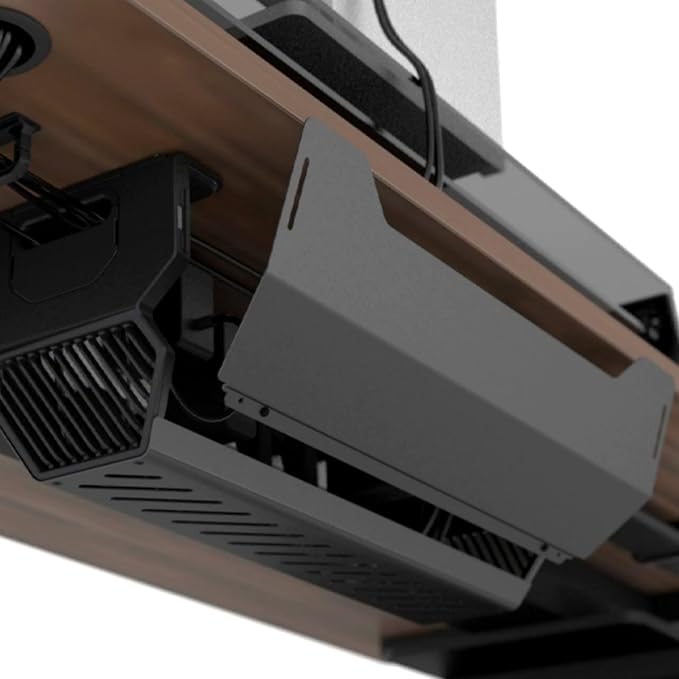 No Drill Under Desk Cable Management Tray,Hide Cords Desk - Image 4