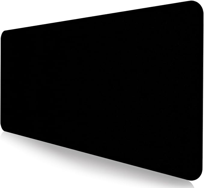 Large Black Computer Mouse Pad, Office Non Slip Gaming Desktop Keyboard Pad | Large Extended Mouse Pad; Full Desk Coverage; Waterproof Coating; Stable Anti-Slide Base For Gaming, Office, Study Daily Use by LQFIWSS