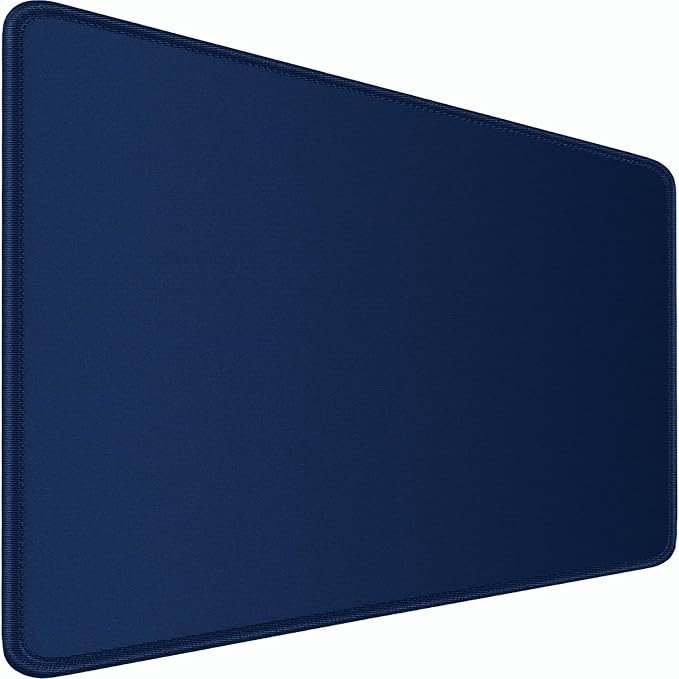 Large Mouse Pad, 31.5x15.7 inch Large Extended Computer Keyboard Mouse Mat, Water Resist Non-Slip Mousepad Rubber Base Long XXL Desk Mouse Pad for Work & Gaming, Office & Home, Dark Blue by Naukay