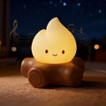 Cute Fake Campfire Lamp with White Noise, 5 Soothing Sounds & Flickering Flame Light, Rechargeable Portable Night Light for Sleep, Relaxation, Camping Decor & Gifts (White Noise Version) by HPYDIY