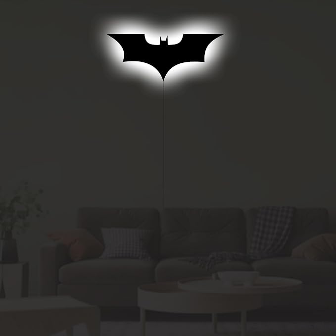 Bat Lamp Neon Sign LED Bat Signal Night Light 16 Colors Adjustable Man Cave Party Home Bedroom Christmas Halloween Decoration Lights Birthday Gifts - Image 7