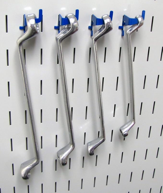 Wall Control KT-200-DLX Blue Slotted Metal Pegboard Hook Kit for Storage & Organization – Deluxe Assortment, 50 lbs Capacity, Made in USA - Image 3