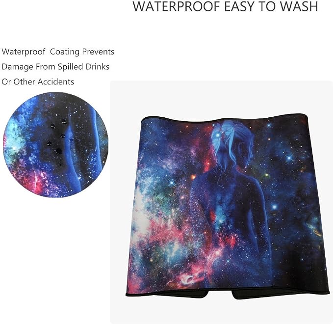 XXL Professional Large Mouse Pad & Computer Game Mouse Mat (35.4x15.7x0.1IN, Sky Girl) - Image 4