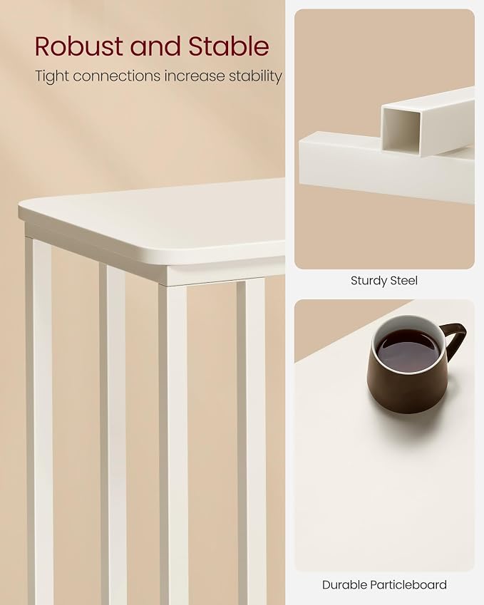 VASAGLE C Shape End Table for Couch or Sofa, Industrial Small Side Table - Image 7