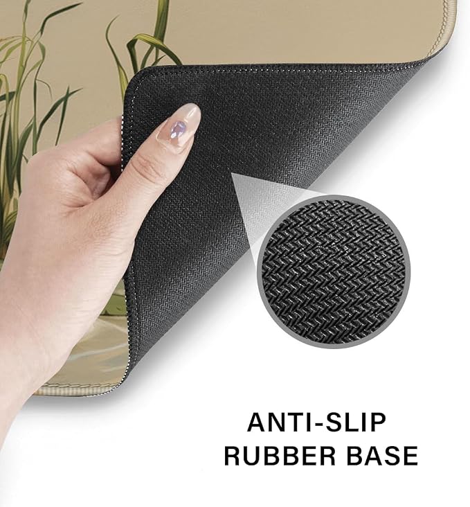 Desk Pad and Keyboard Wrist Rest, Large Mouse Pad + Keyboard Pad+Mouse Wrist Support, Non-Slip Desk Mat Protector for Office, Home 31.5×11.8 Inches Anime Frog - Image 5