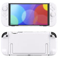 PlayVital Protective Case for Nintendo Switch 2 - Cute Dockable Hard Case Shell for Switch 2 with Thumb Grip & Sticker & Button Caps, Anti-Scratch & Shockproof Cover Skin - White by PlayVital
